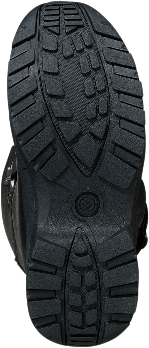Moose Offroad M1.3 Boots Black/White US 13 - Durable Synthetic Leather with Reinforced TPU Plates