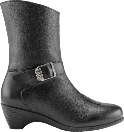 ICON Women's Tuscadero™ Boots - Black, US Size 8 - Durable Oil & Slip-Resistant Urban Riding Footwear