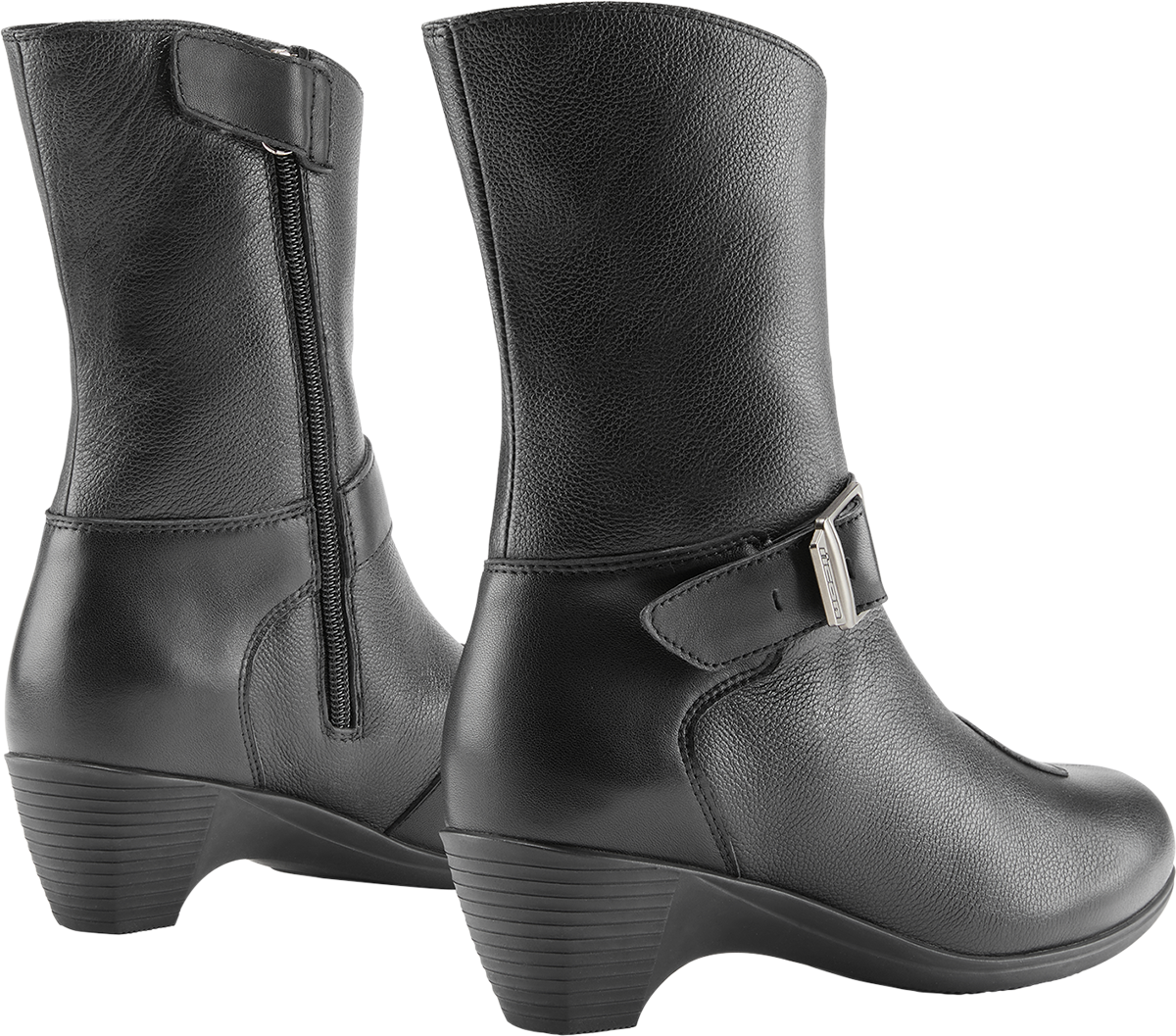 ICON Women's Tuscadero™ Boots - Black, US Size 8 - Durable Oil & Slip-Resistant Urban Riding Footwear
