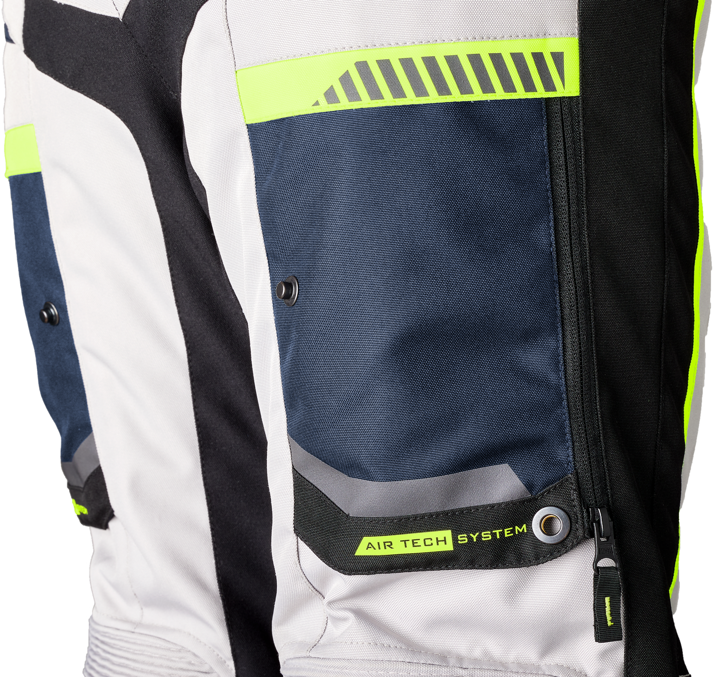 RST Maverick Evo CE Jean Navy/Silver Textile Motorcycle Pants with CE Certification and Advanced Ventilation