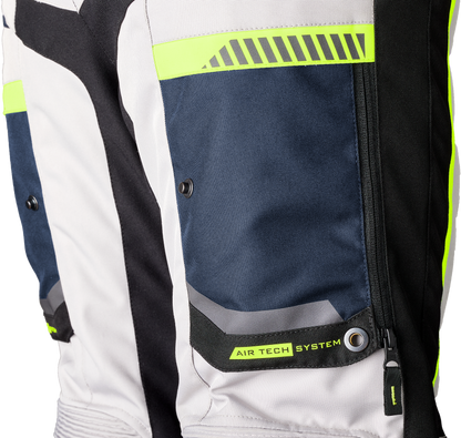 RST Maverick Evo CE Jean Navy/Silver Textile Motorcycle Pants with CE Certification and Advanced Ventilation