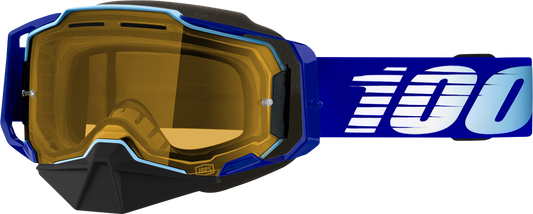 100% Armega Snow Goggle - Royal - Yellow Lens 50007-00004