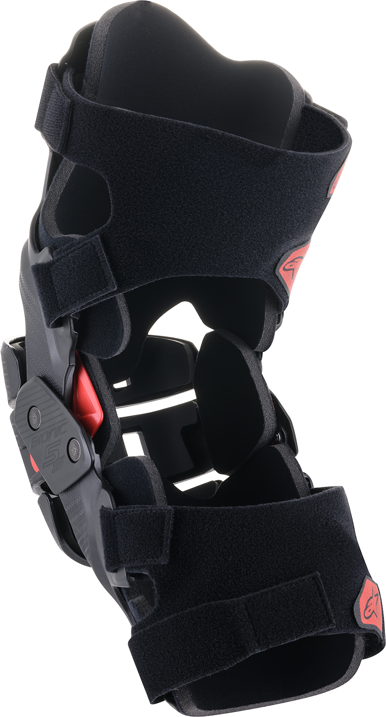 Alpinestars Youth Bionic 5S Knee Braces - Black/Red (Part Number 6540520-13)