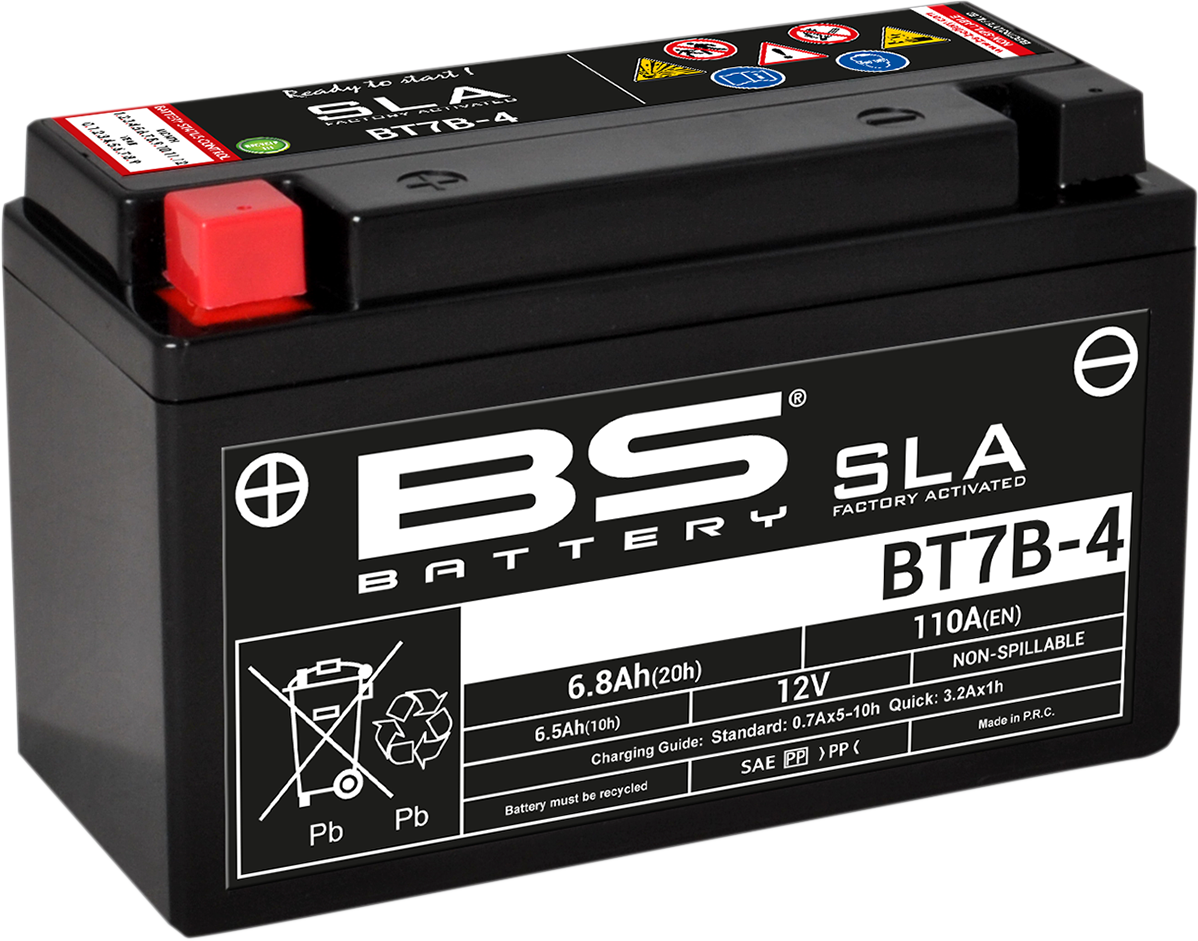 BS BATTERY BT7B-4 (YT) 300641 AGM Maintenance-Free Deep Cycle Battery