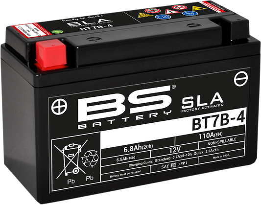 BS BATTERY BT7B-4 (YT) 300641 AGM Maintenance-Free Deep Cycle Battery