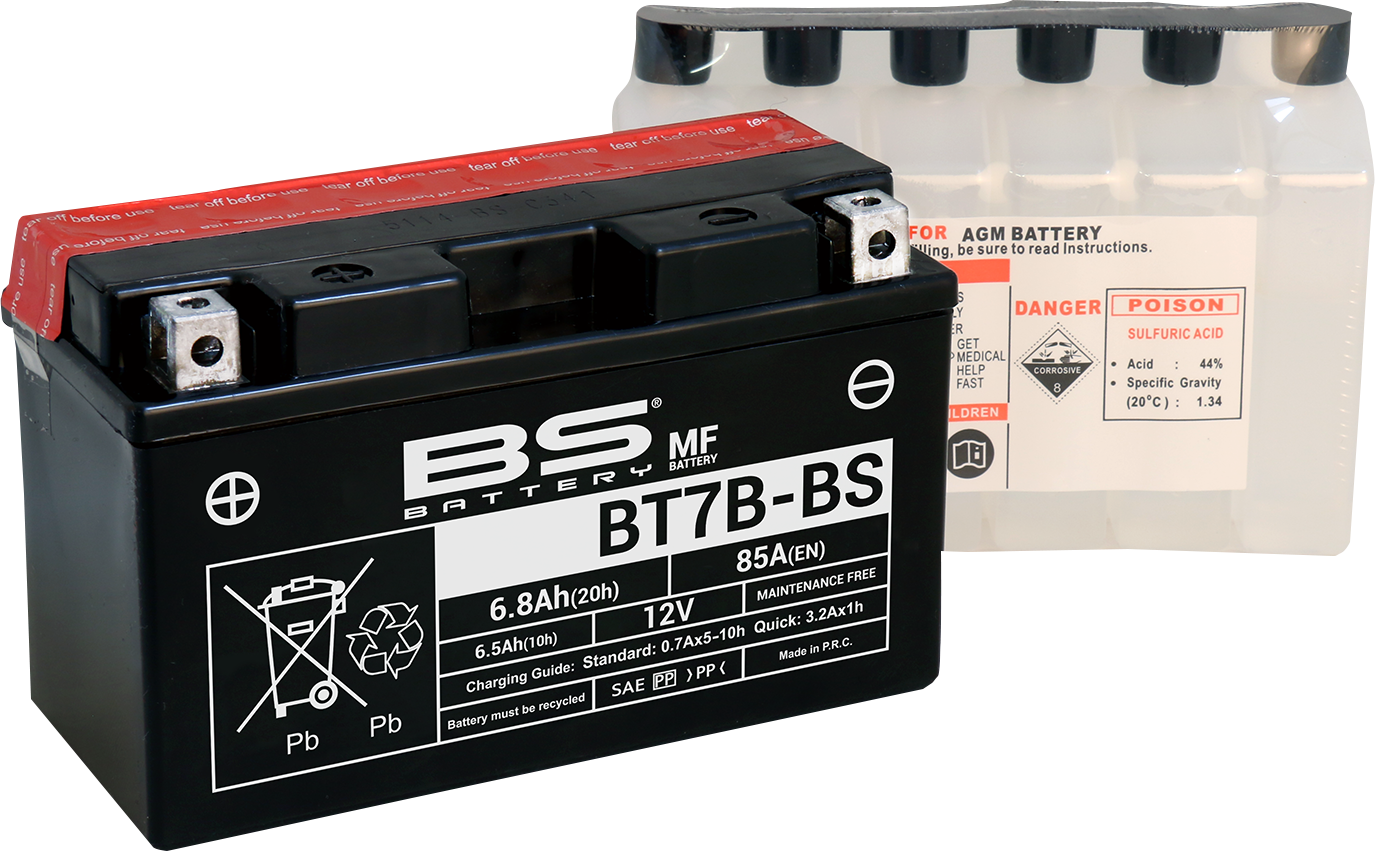 BS BATTERY BT7B-BS (YT) 300626 Maintenance-Free Battery for Cold Weather Applications