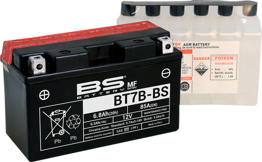 BS BATTERY BT7B-BS (YT) 300626 Maintenance-Free Battery for Cold Weather Applications