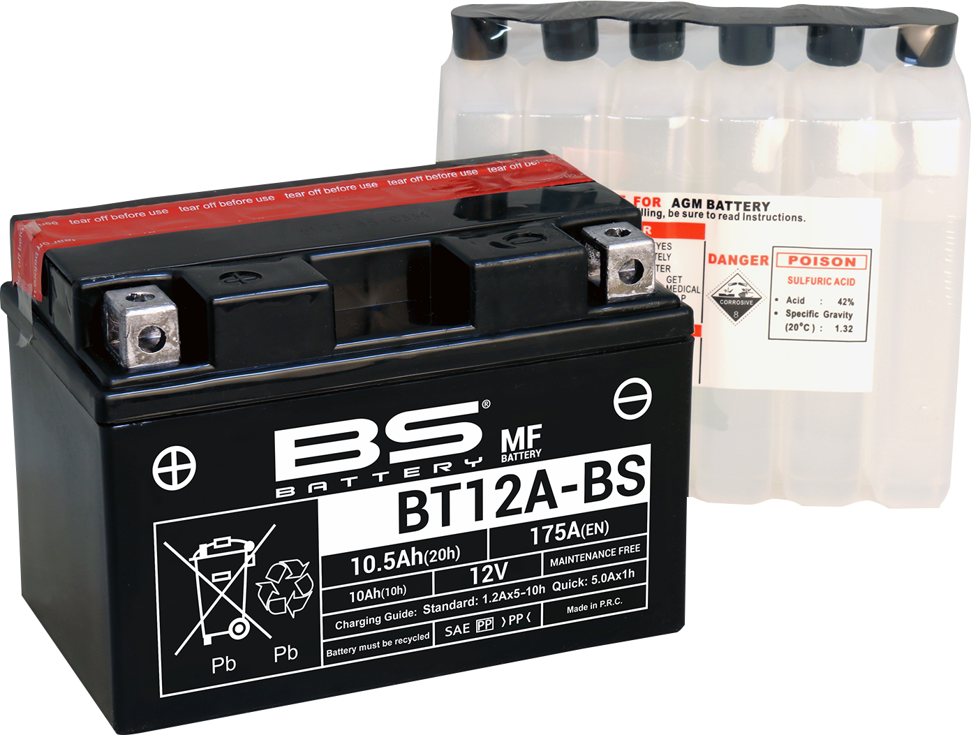 BS BATTERY BT12A-BS (YT) 300602 Maintenance-Free Deep Cycle Battery