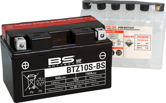 BS Battery BTZ10S-BS (YTZ) 300696 Maintenance-Free Sealed Lead Acid Battery