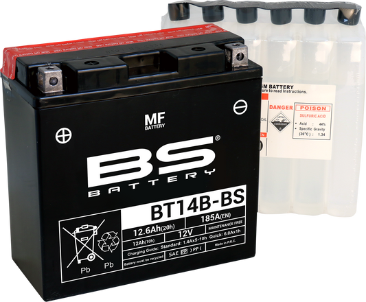 BS Battery BT14B-BS (YT) Deep Cycle Maintenance-Free Battery - Model 300629