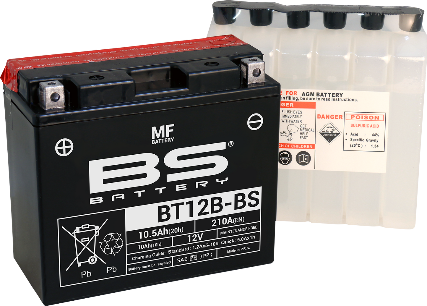 BS Battery BT12B-BS (YT) 300628 Maintenance-Free Deep Cycle Marine Battery