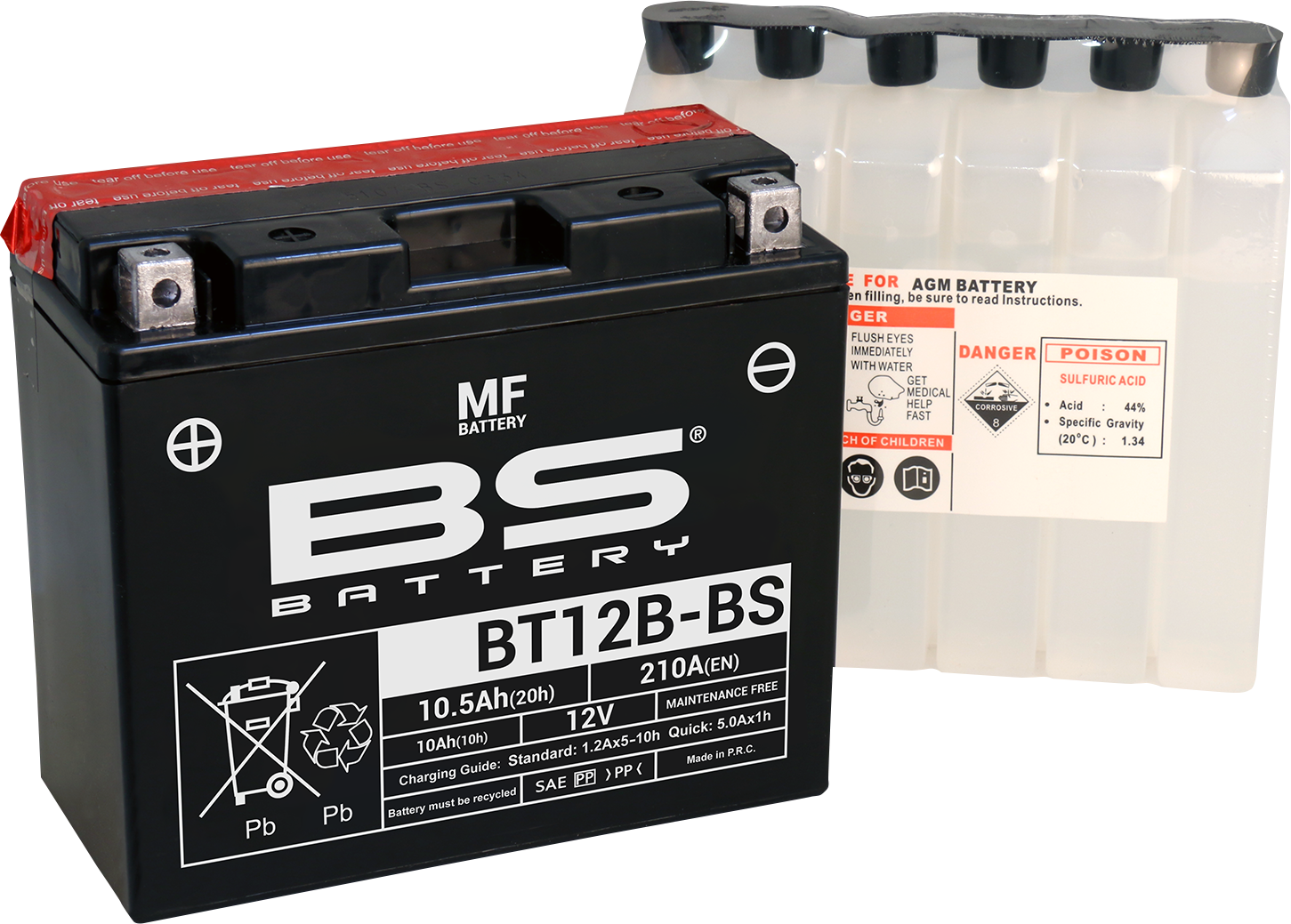 BS Battery BT12B-BS (YT) 300628 Maintenance-Free Deep Cycle Marine Battery