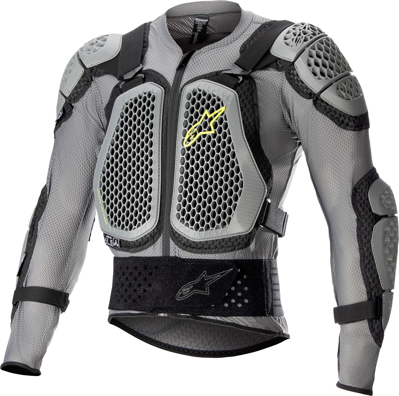 Alpinestars Bionic Action v2 Protection Jacket 2XL – Gray, Black & Yellow