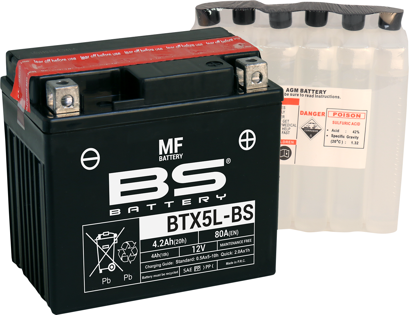 BS Battery BTX5L-BS (YTX) Maintenance-Free Sealed Deep Cycle Battery - Part 300618