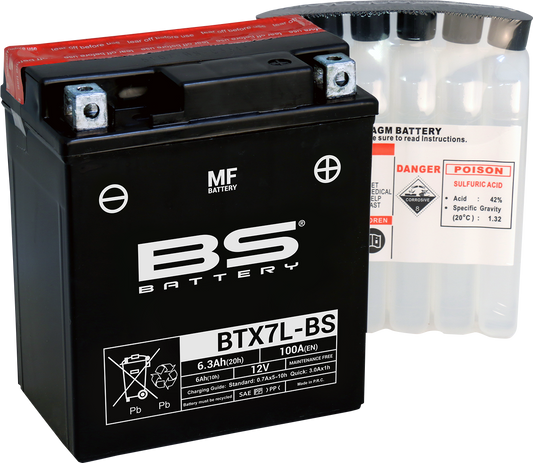 BS Battery BTX7L-BS (YTX) Maintenance-Free Sealed Lead Acid Battery - Model 300620