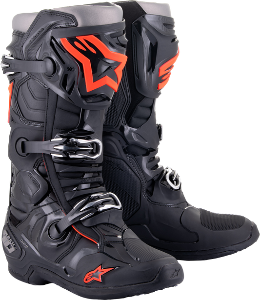 Alpinestars Tech 10 Boots - Black/Red Fluorescent US 7 / EU 40.5 by Alpinestars Part 2010020-1030-7