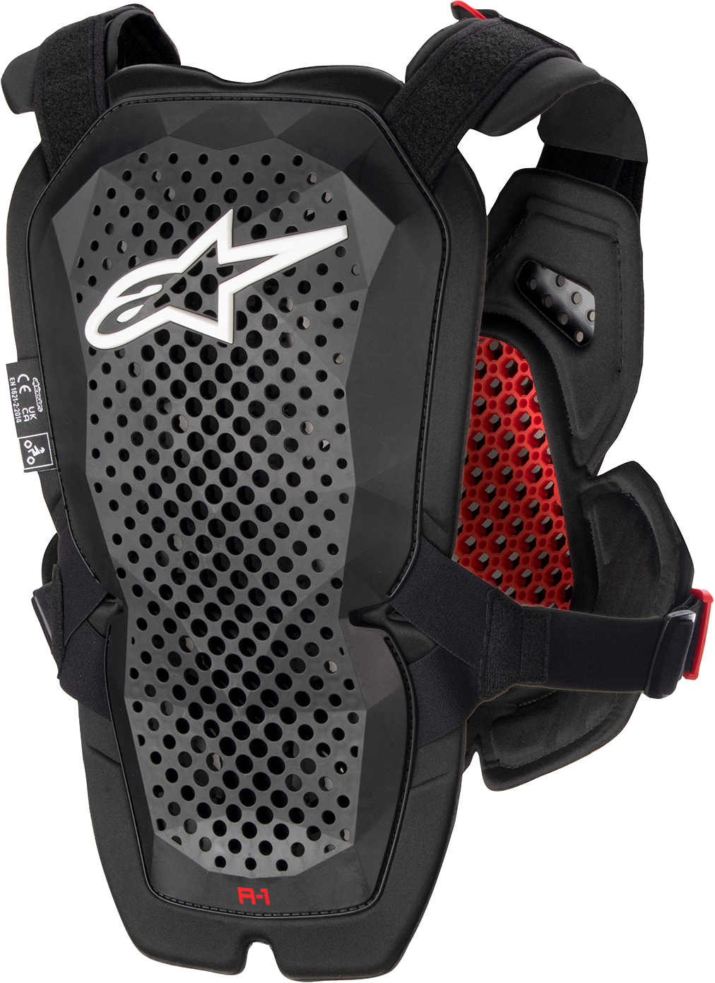Alpinestars A-1 Pro Chest Guard M/L by Alpinestars - Anthracite, Black, and Red