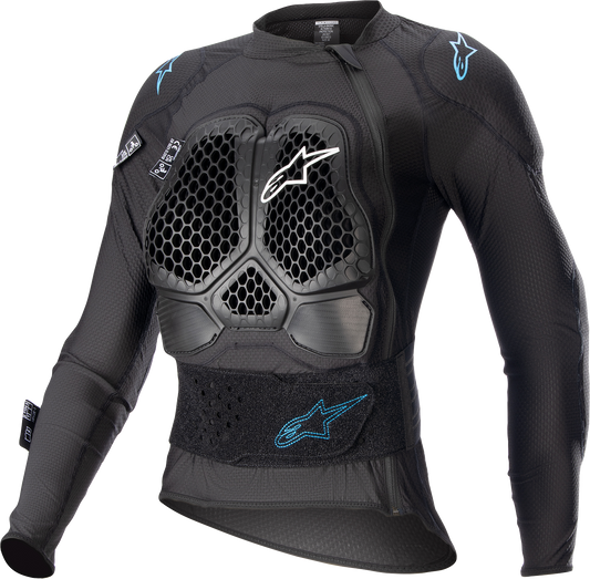 Alpinestars Stella Bionic Action v2 Women's Protection Jacket - Medium, Black/Cyan - Part 6516823-1079-M