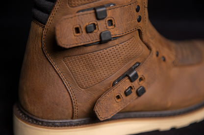 ICON Elsinore 2™ CE Boots Brown Size 13 – Durable Leather Motorcycle Riding Boots with Impact Protection
