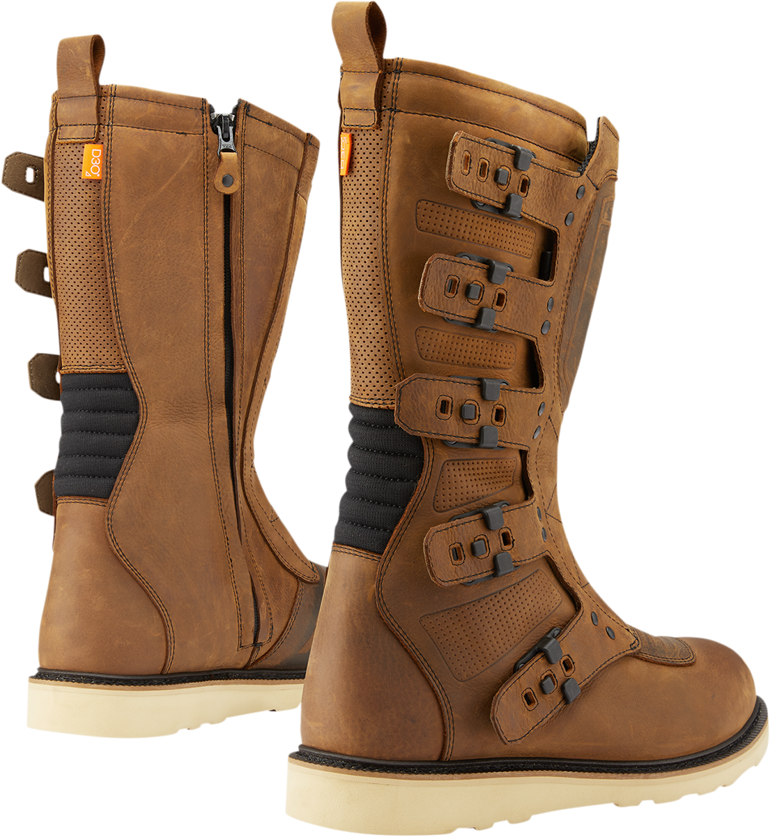 ICON Elsinore 2™ CE Boots Brown Size 13 – Durable Leather Motorcycle Riding Boots with Impact Protection