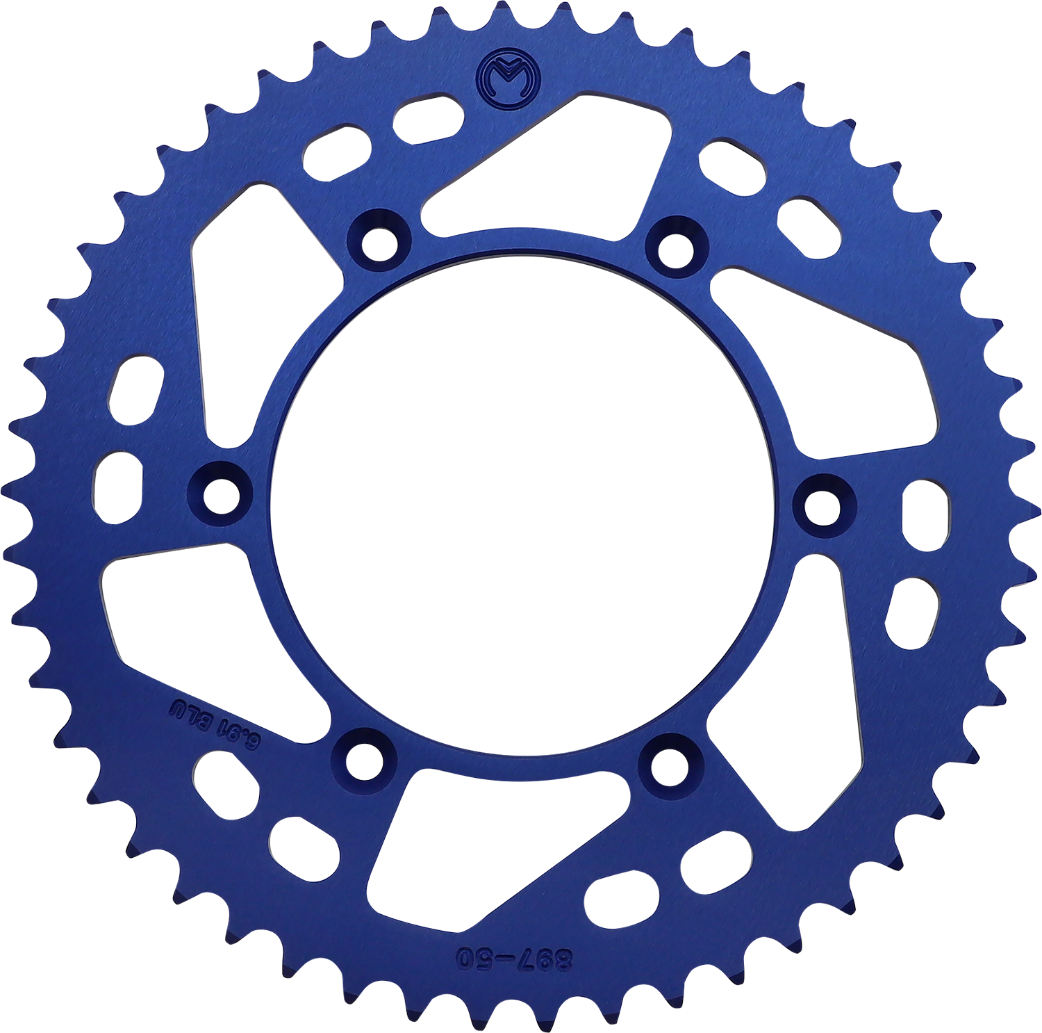 MOOSE OFFROAD Rear Sprocket - Aluminum - 50 Tooth - Blue for Husaberg, Husqvarna, KTM – Part 1211-897-50-12