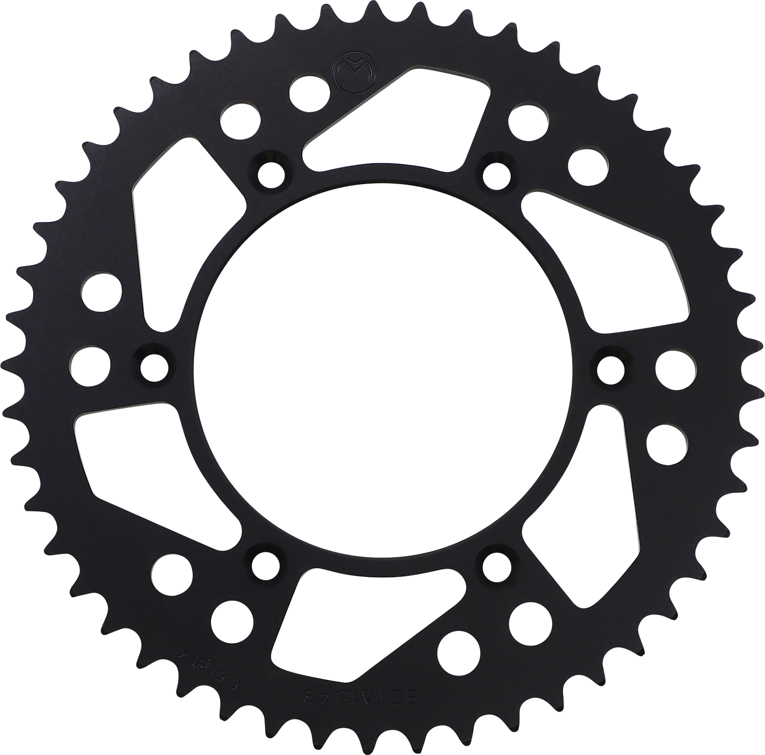 Moose Offroad Beta 1211-BET-49-10 Rear Aluminum Sprocket - 49 Tooth Black