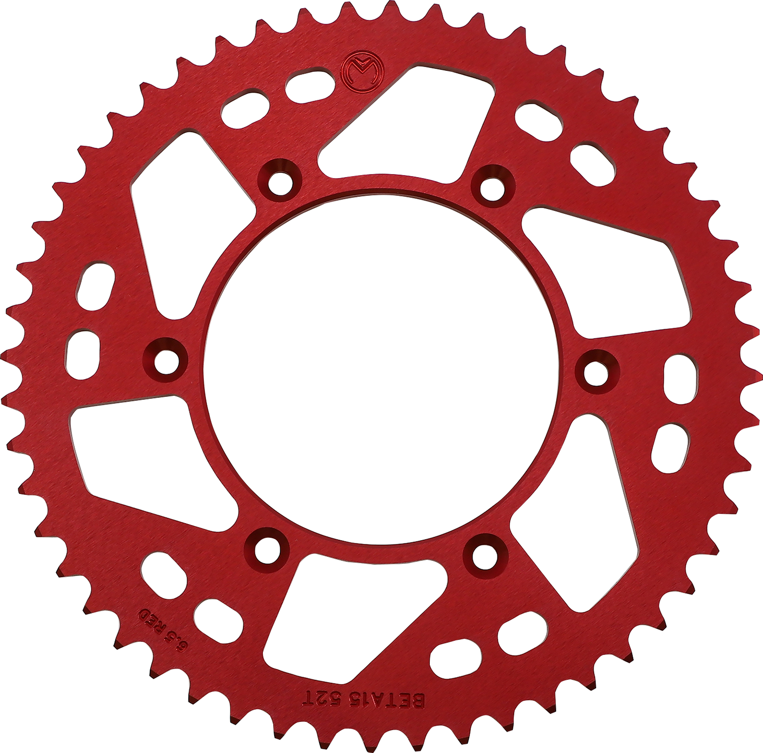 Moose Offroad 52-Tooth Red Aluminum Rear Sprocket - Part #1211-BET-52-13