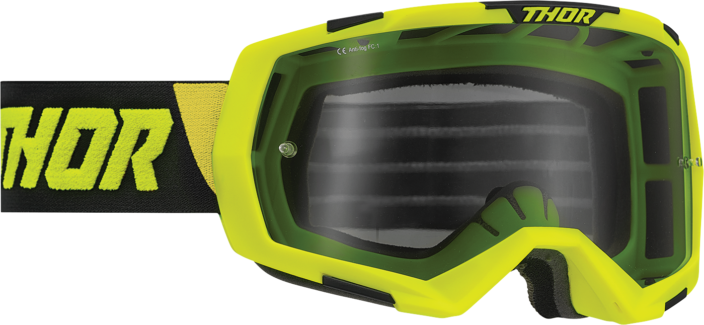 THOR Regiment Goggle Lime/Black with Smoke Lens - Part 2601-2965