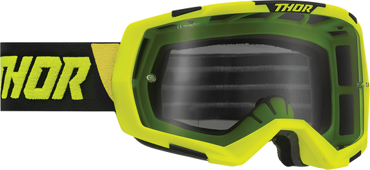 THOR Regiment Goggle Lime/Black with Smoke Lens - Part 2601-2965