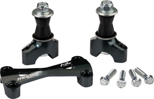 Moose Offroad MX/EN Risers with 35mm Bar Mount - Black (Part #10.331.F.AN)