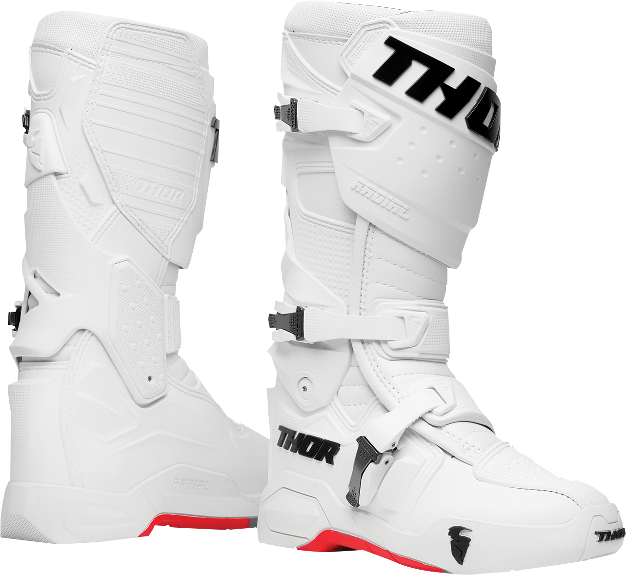 THOR Radial Boots Frost Size 14 – Durable Motorcycle Boots with Adjustable Fit and Enhanced Protection
