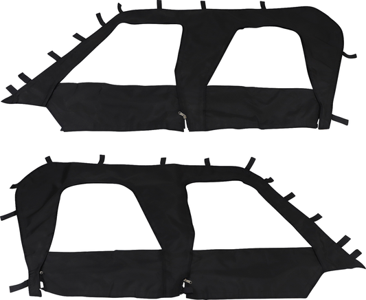 Moose Offroad Polaris RZR 2020-2024 Side Enclosure - Black, Part #PROXP4SE-1