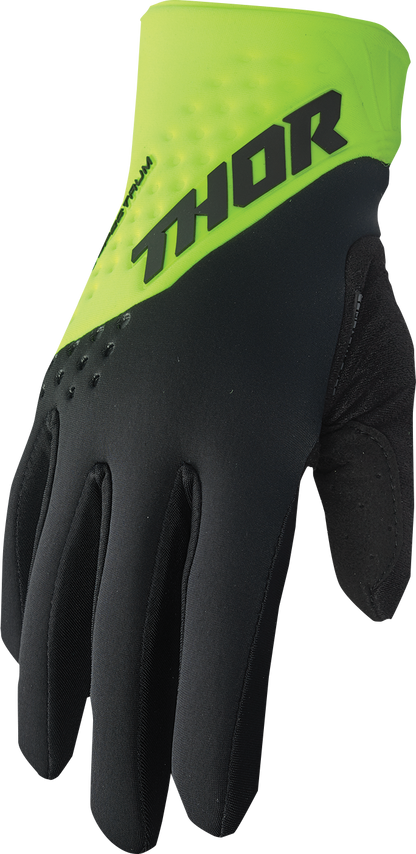 THOR Spectrum Cold Weather Gloves - Acid/Black - XS (Part Number 3330-7243)