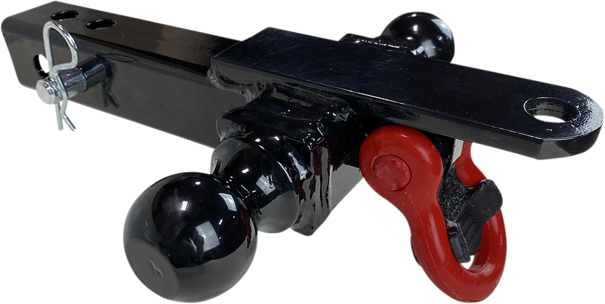 MOOSE OFFROAD Four-Way Hitch - 2-Inch EHITCH-4 with Integrated Towing Shackle