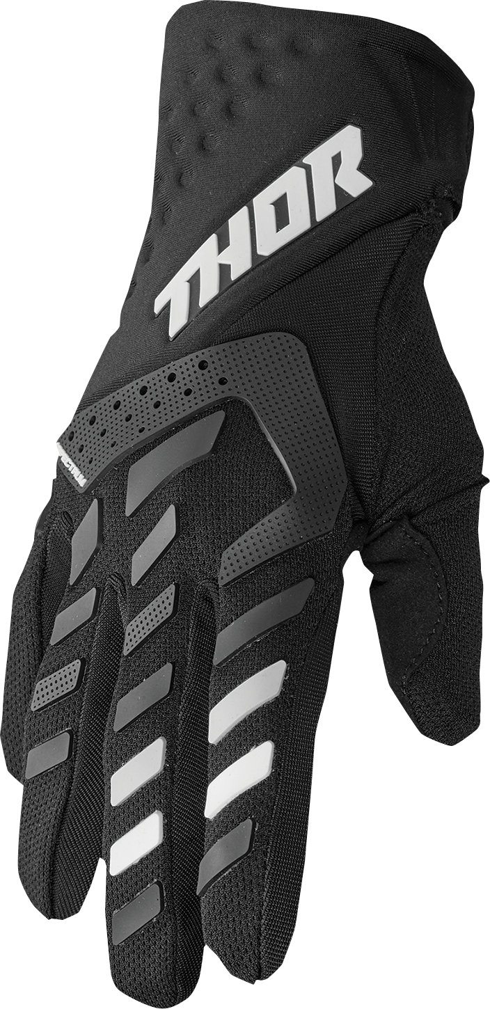 THOR Women's Spectrum Gloves Small by THOR - Black/White, Part 3331-0230