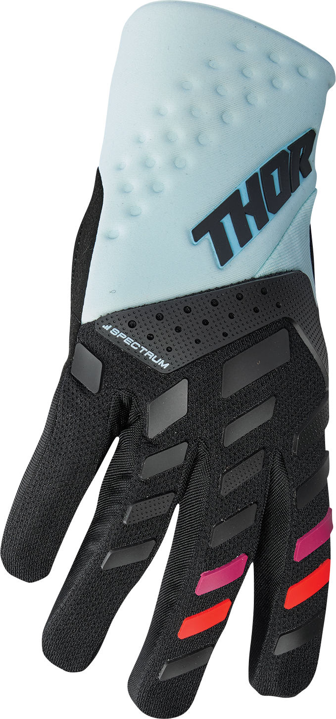 THOR Women's Spectrum Gloves - Black/Light Mint, Small - Part 3331-0234