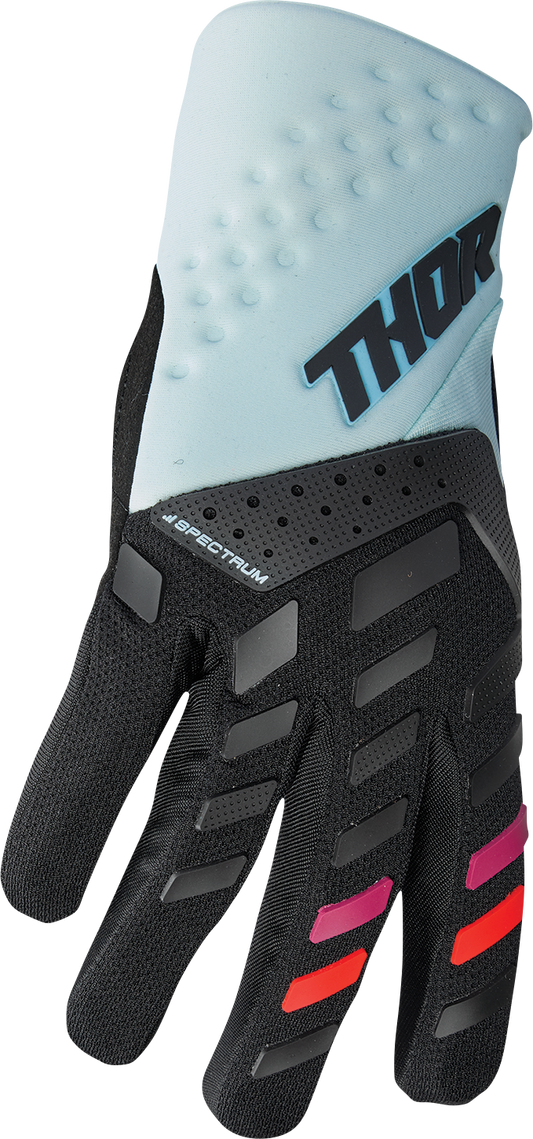 THOR Women's Spectrum Gloves - Black/Light Mint, Small - Part 3331-0234