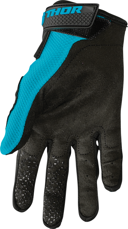 THOR Women's Sector Gloves - Aqua/Vintage White, Size XL - Part 3331-0249