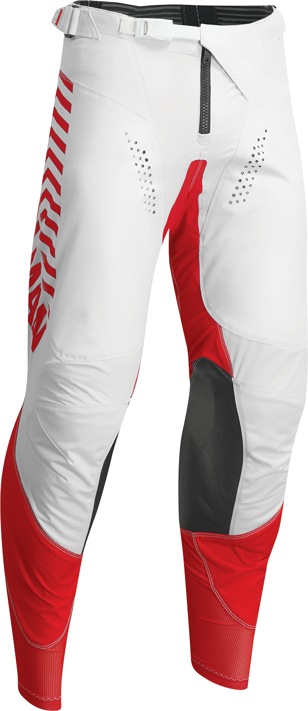 THOR Hallman Differ Slice Pants - White/Red US 32 (Part #2901-10306)