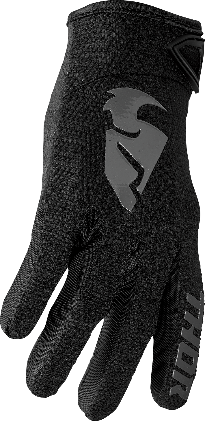 THOR Women's Sector Gloves - Black/Gray, Part Number 3331-0241