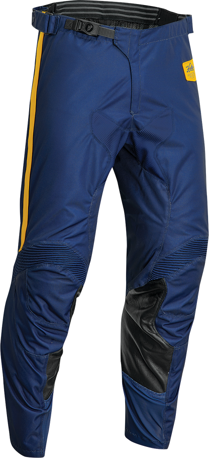 THOR Hallman Legend Pants Navy US 30 - Durable Motorcycle Riding Pants with Adjustable Fit and Comfort Features