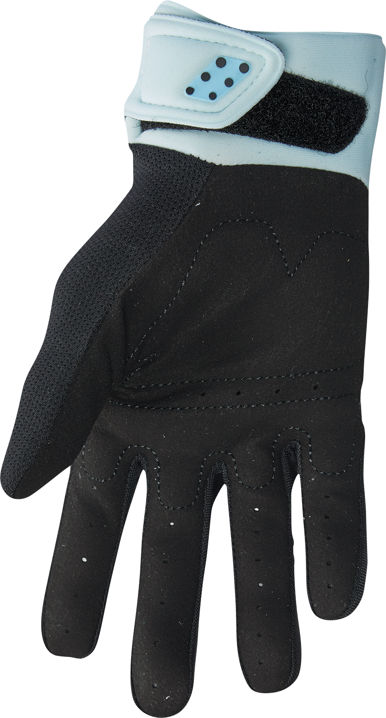 THOR Women's Spectrum Gloves - Black/Light Mint, Small - Part 3331-0234