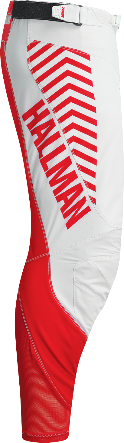 THOR Hallman Differ Slice Pants - White/Red US 32 (Part #2901-10306)