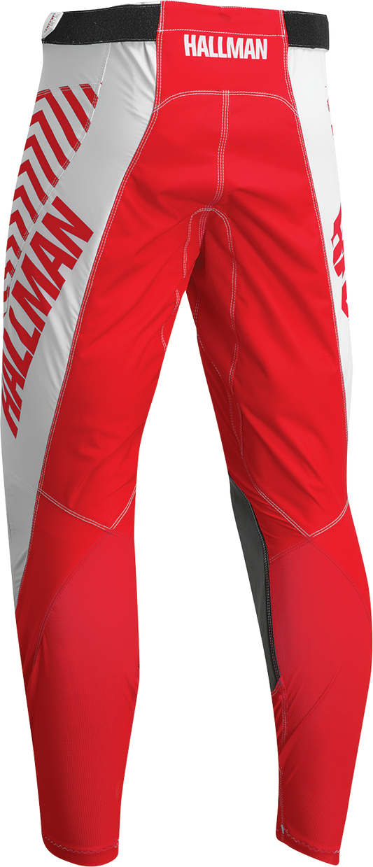 THOR Hallman Differ Slice Pants - White/Red, US 28 (Part Number 2901-10304)