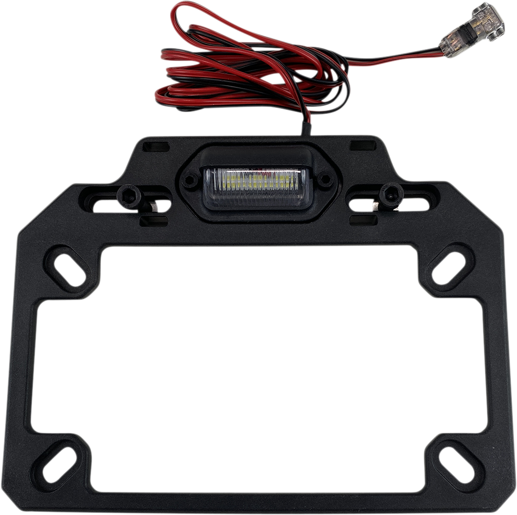 Moose Offroad License Plate Mount with Integrated LED Light – Part Number ESPLATE
