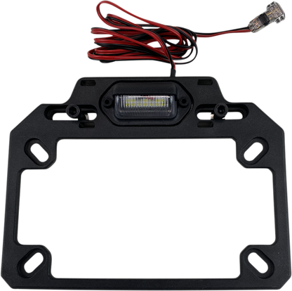 Moose Offroad License Plate Mount with Integrated LED Light – Part Number ESPLATE