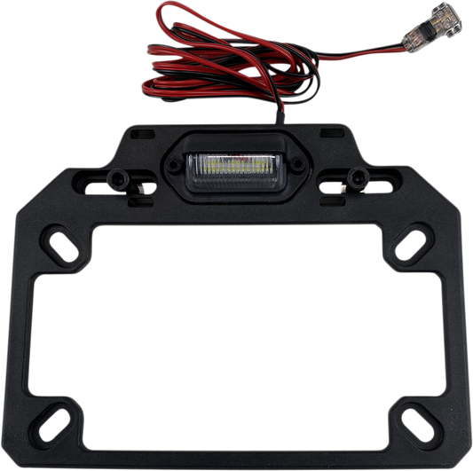 Moose Offroad License Plate Mount with Integrated LED Light – Part Number ESPLATE