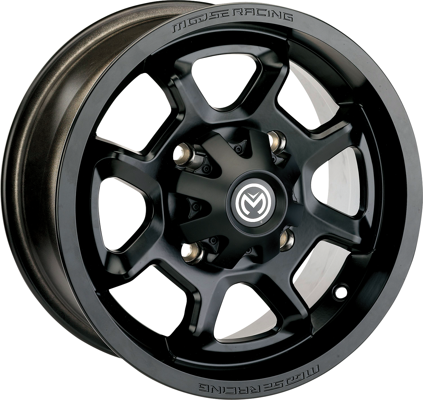 Moose Offroad 415X 15x7 Black Wheel for Front and Rear - Part No. 415MO157136MB55