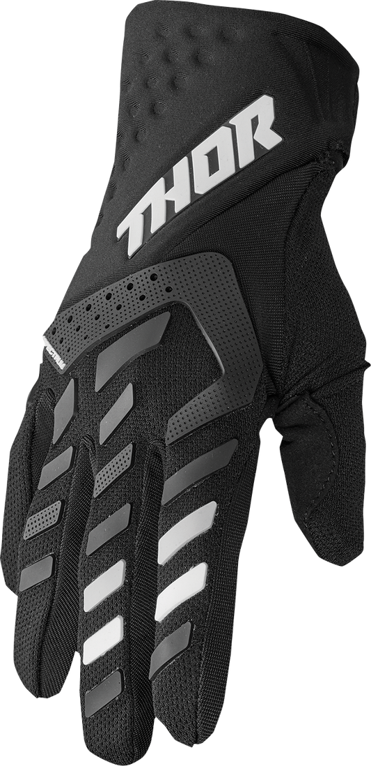 THOR Women's Spectrum Gloves Black/White Large (Part No. 3331-0232)