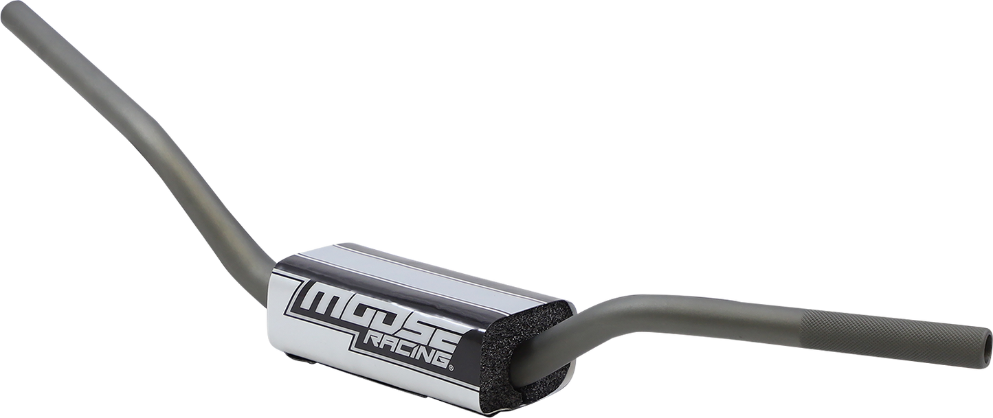 MOOSE OFFROAD 1-1/8 inch EKO Aluminum Handlebar for Yamaha YZF and Kawasaki KXF - Silver H31-6182MS7